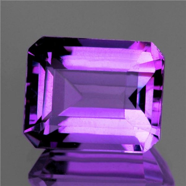 Natural Octagon Purple Amethyst 17.50 Ct [Flawless-VVS]
