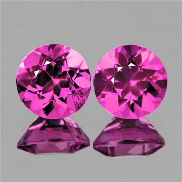 Natural Brilliant Pink Rubellite Pair - VS