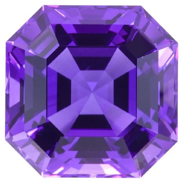 Natural Asscher Purple Amethyst 33. 75 Ct [Flawless-VVS]