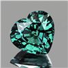 Image 1 : Natural Bluish Green Tourmaline Heart 7.00 Cts  [Flawless-VVS]