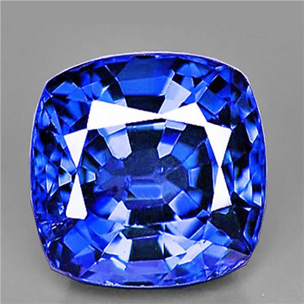 Natural Intense Cushion Blue Sapphire [Flawless-VVS]