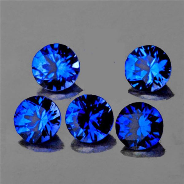 Natural Cornflower Blue Sapphire 5 Pcs {Flawless-VVS}