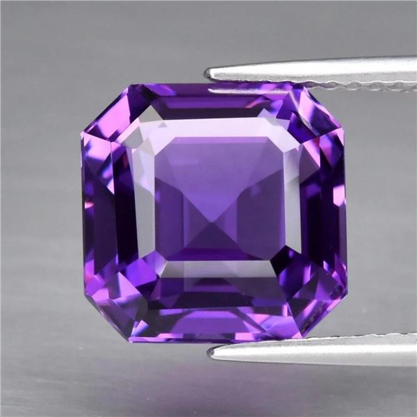 Natural Asscher Purple Amethyst 20.50 Ct [Flawless-VVS]