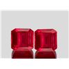Image 1 : Natural Vivid Red Mozambique Ruby Pair  [VS]