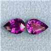Natural Purple Red  Sapphire Pair{Flawless-VVS}