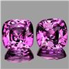 Image 1 : Natural Cushion Violet Pimk SapphirePair{Flawless-VVS}