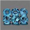 Natural Sky Blue Topaz 6 Pcs {Flawless-VVS1}