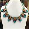 Tibet Natural Stone Tribal Queen Royal Necklace