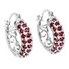 Image 1 : Natural Rhodolite Garnet Earrings
