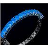 Image 2 : Natural Ehopian Blue Opal Bangle
