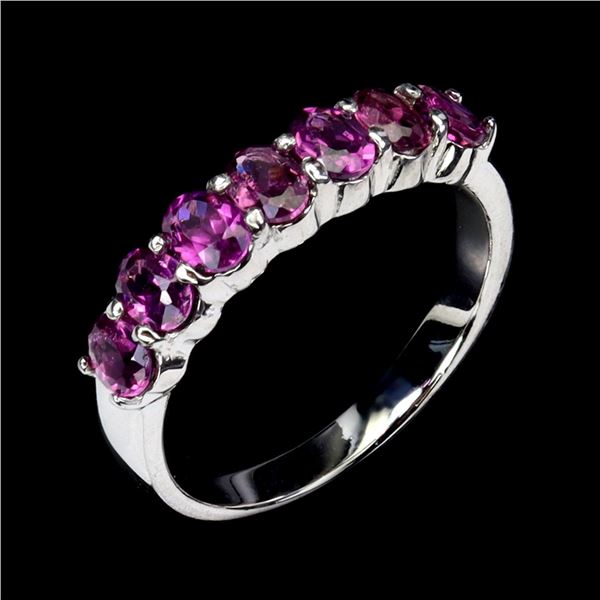 Natural Rhodolite Garnet Ring