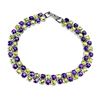 Image 1 : Natural Purple Amethyst Peridot Bracelet