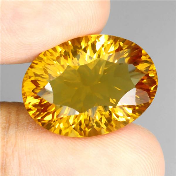 Natural Unheated Brazil Yellow Citrine 21.25 VVS