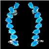 Image 1 : Natural Ethopian Blue Opal Earrings