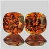 Image 1 : Natural Mandarin Orange Spessartite Garnet Pair - FL/VVS