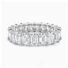 Image 1 : Gold & White Octagon Diamond 5.11 Cts Eternity Ring