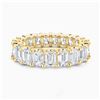 Image 2 : Gold & White Octagon Diamond 5.11 Cts Eternity Ring