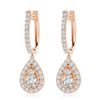 Gold & White Diamond 5.00 Cts Drop Earrings