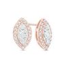 Image 1 : Gold & Lab Marquise Diamond 5.00 Cts Earrings Studs