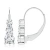 Image 2 : Gold & White Diamonds 4 Cts Drop Earrings