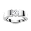 Gold & Brilliant White Diamond 1 Cts Ring - E/VVS
