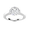 Gold & Brilliant White Diamond 2 Cts Ring - E/VVS