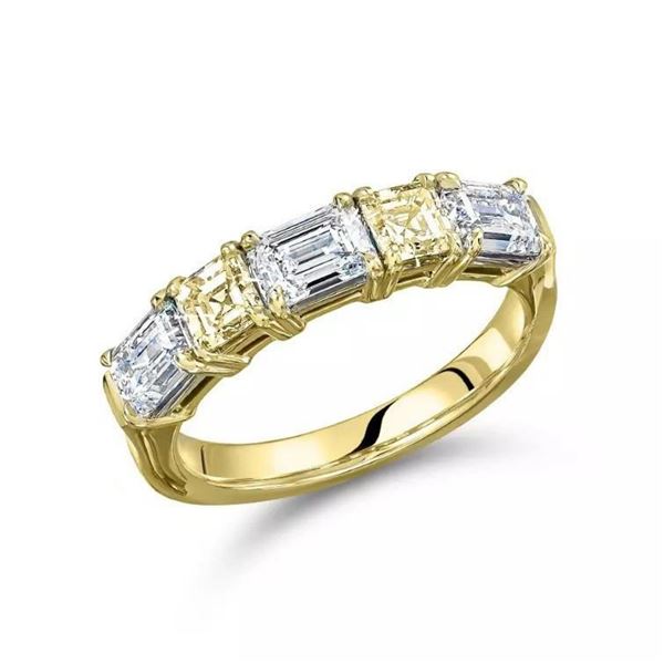 Gold &  Diamond 3.5 Cts Eternity Ring