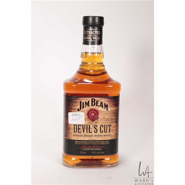 Jim Beam/ Devil's Cut/ 90 Proof/ Bourbon Whisky/ 750ml/ 45% ABV Note: Alcohol cannot be insured by a