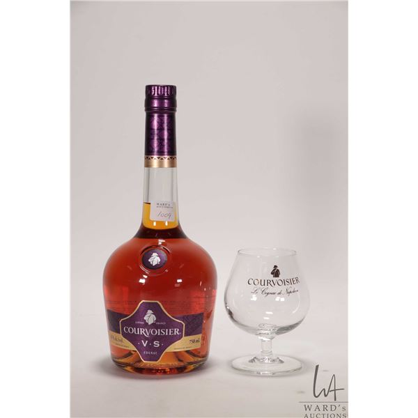 Courvoisier V.S. Cognac/ 750ml/ 40% ABV/ Includes glass snifter Note: Alcohol cannot be insured by a