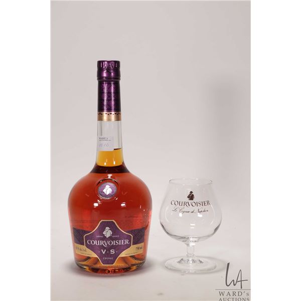 Courvoisier V.S. Cognac/ 750ml/ 40% ABV/ Includes glass snifter Note: Alcohol cannot be insured by a