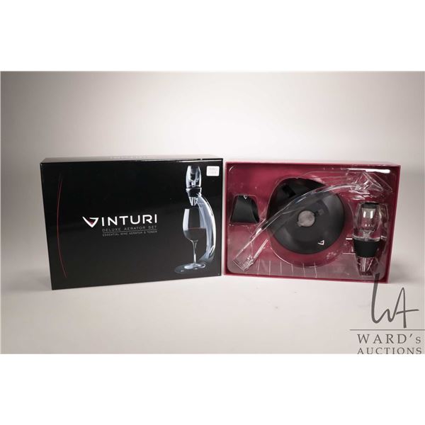 Vinturi Deluxe wine aerator set, new in box