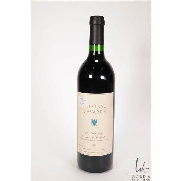 Chateau Lavabre/ 1998/ French Red Wine/ 750ml/ 12.5% ABV Note: Alcohol cannot be insured by any cour