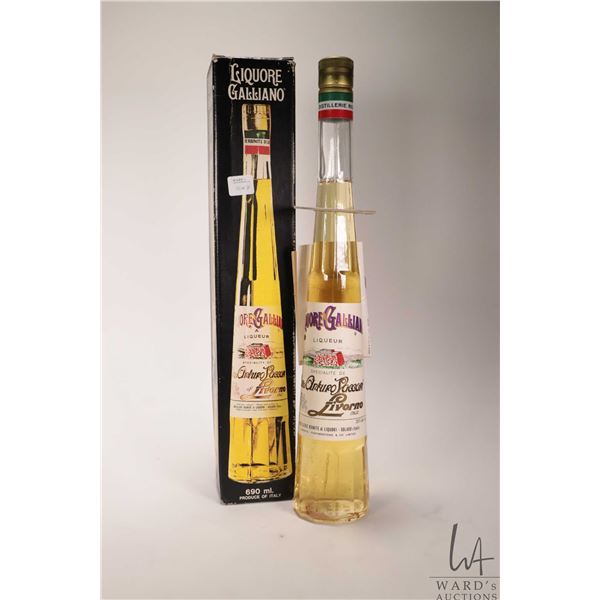 Liquore Galliano/ Herbal Italian Liquere/ 690ml/ 35% ABV Note: Alcohol cannot be insured by any cour