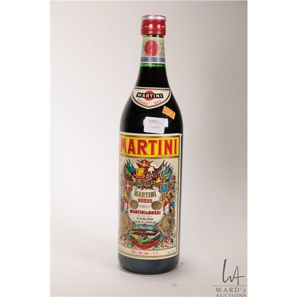 Martini Rosso/ Vermouth/ 1 ltr./16% ABV Note: Alcohol cannot be insured by any courier in Canada. Lo