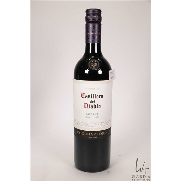 Casillero del Diablo/ 2019/ Merlot/ 750ml/ 13.5% ABV Note: Alcohol cannot be insured by any courier 