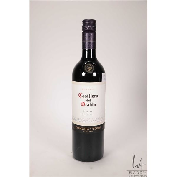 Casillero del Diablo/ 2019/ Merlot/ 750ml/ 13.5% ABV Note: Alcohol cannot be insured by any courier 