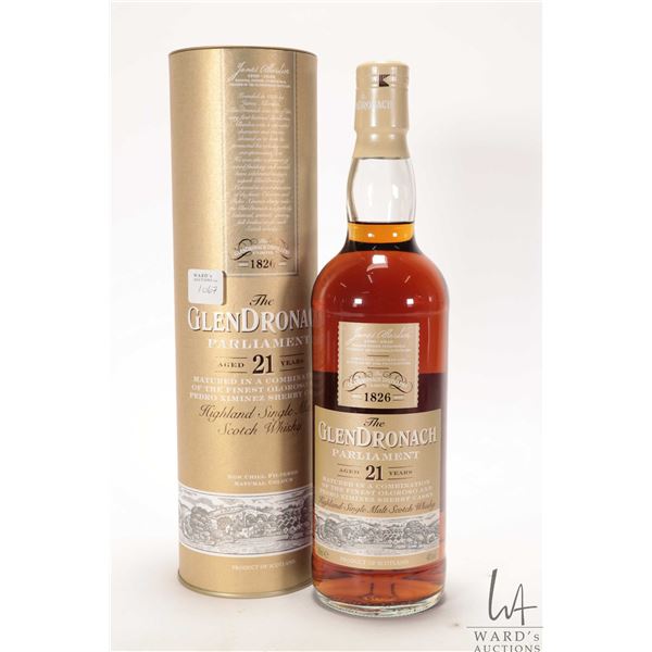 The GlenDronach Parliament/ 21 Year/ Highland Single Malt Scotch Whisky/ 700ml/ 48% ABV Note: Alcoho