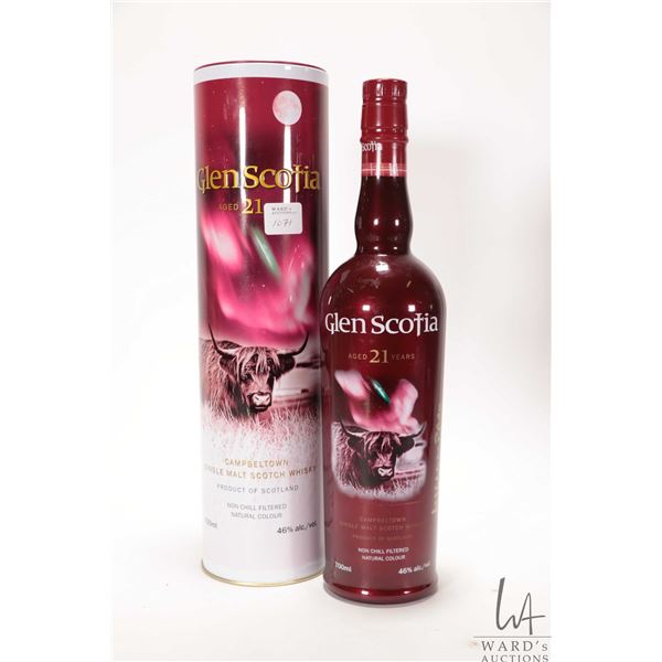 Glen Scotia/ Single Malt Scotch Whisky/ 700ml/ 46% ABV Note: Alcohol cannot be insured by any courie