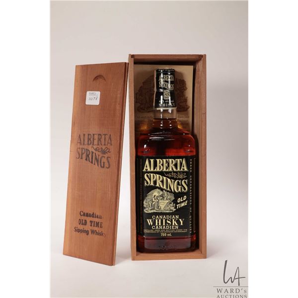 Alberta Springs/ Old Time Canadian Sipping Whisky/ 750ml/ 40% ABV/ Includes original 1978 excise lab