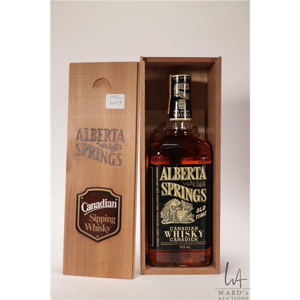 Alberta Springs/ Old Time Canadian Sipping Whisky/ 750ml/ 40% ABV/ Includes original 1980 excise lab