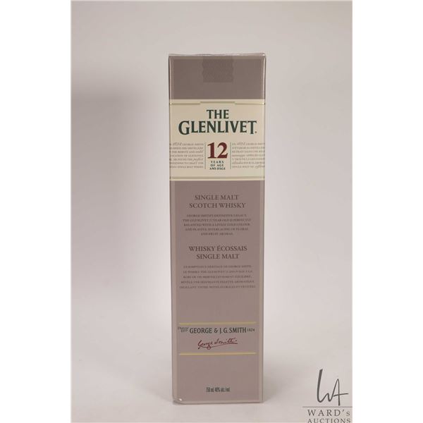 The Glenlivet/ 12 Year-old/ Single Malt Scotch Whisky/ 750ml/ 40%ABV Note: Alcohol cannot be insured
