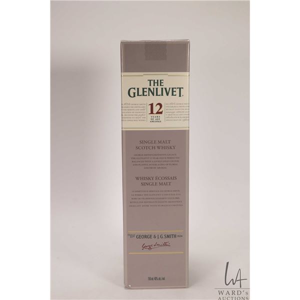 The Glenlivet/ 12 Year-old/ Single Malt Scotch Whisky/ 750ml/ 40%ABV Note: Alcohol cannot be insured