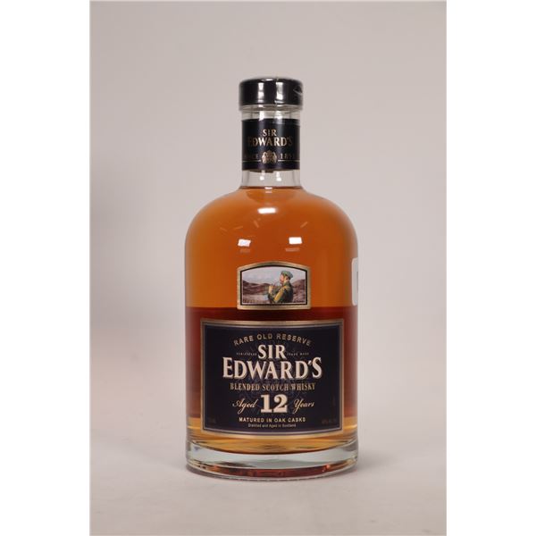 Sir Edwards/ Rare Old Reserve/ 12 Year-Old/ Blended Scotch Whisky/ 750ml/ 40%ABV Note: Alcohol canno