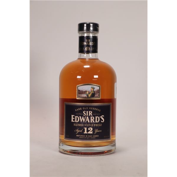 Sir Edwards/ Rare Old Reserve/ 12 Year-Old/ Blended Scotch Whisky/ 750ml/ 40%ABV Note: Alcohol canno