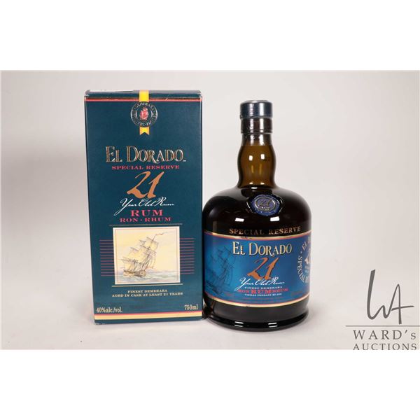 El Dorador/ Special Reserve/ 21 Year-Old/ Rum/ 750ml/ 40% ABV Note: Alcohol cannot be insured by any