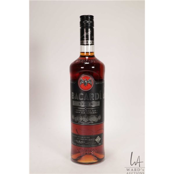 Bacardi/ Black/ Superior Black Rum/ 750ml/ 40% ABV Note: Alcohol cannot be insured by any courier in