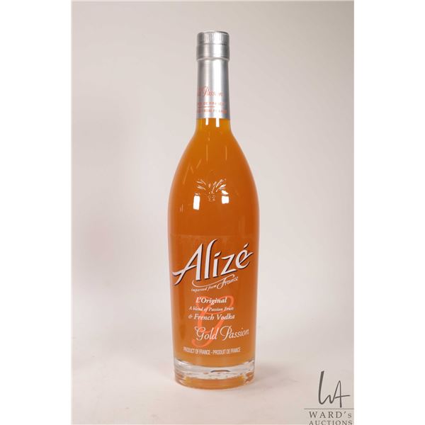 Alize Gold Passion/ Passion Fruit and French Vodka/ 750ml/ 14.9% ABV Note: Alcohol cannot be insured
