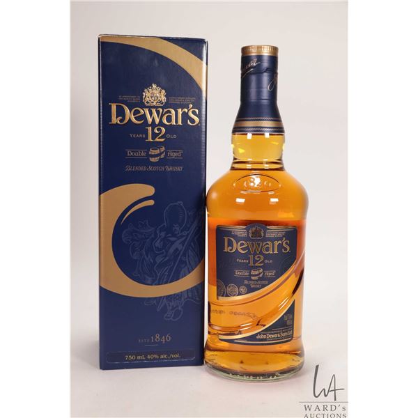 Dewar's/ 12 Year-Old/ Blended Scotch Whisky/ 750ml/ 40%ABV Note: Alcohol cannot be insured by any co