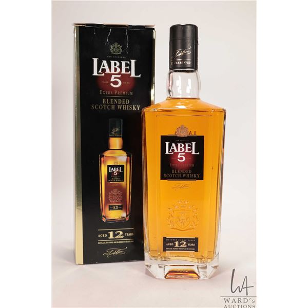Label 5/ Aged 12 Years/ Blended Scotch Whisky/ 750ml/ 40% ABV Note: Alcohol cannot be insured by any