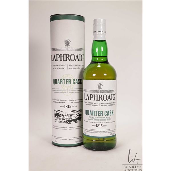 Laphroaig/ Quarter Cask/ Islay Single Malt Scotch Whisky/ 750ml/ 48% ABV Note: Alcohol cannot be ins